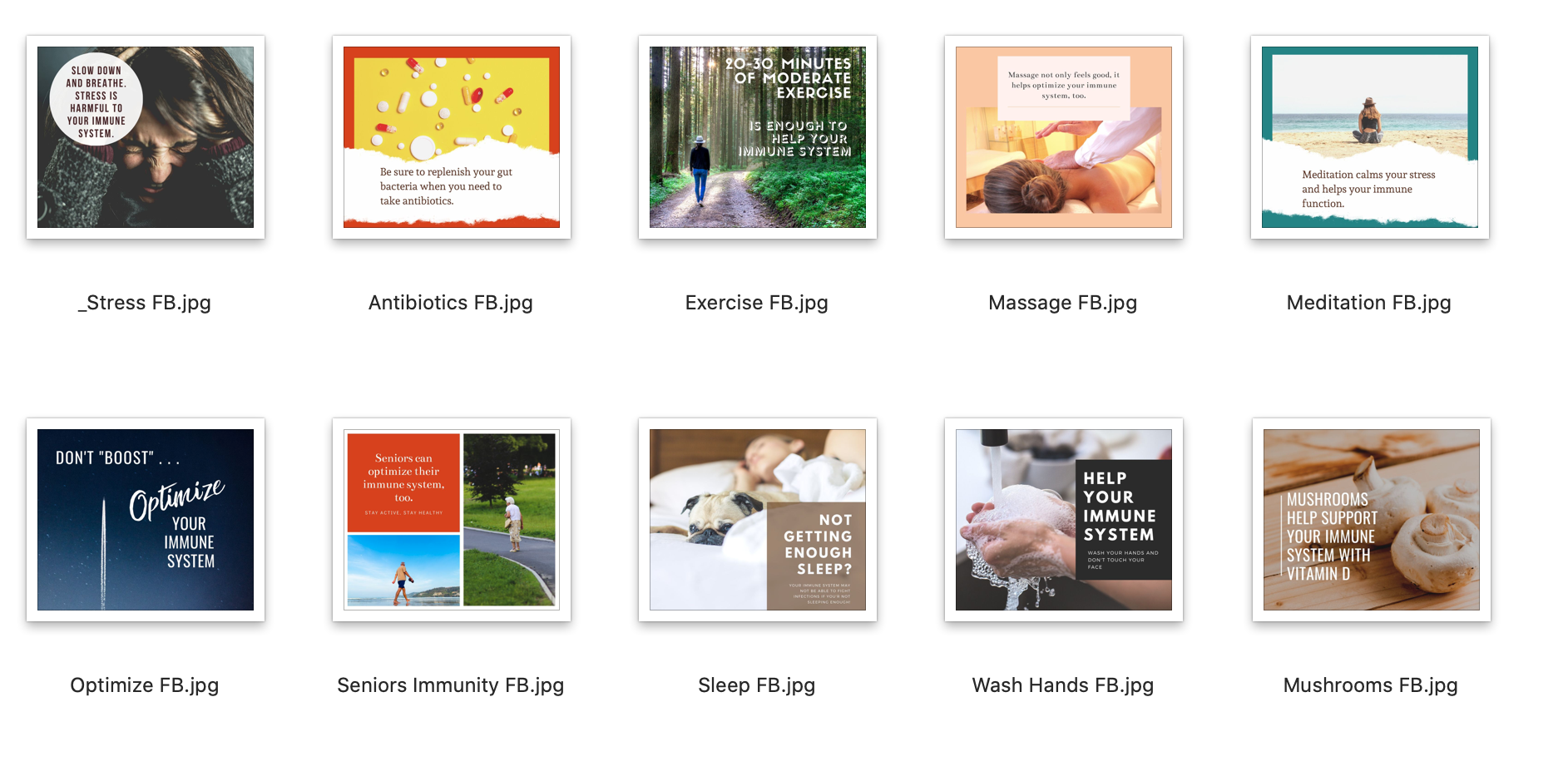 Social Media Graphics Optimize Immunity