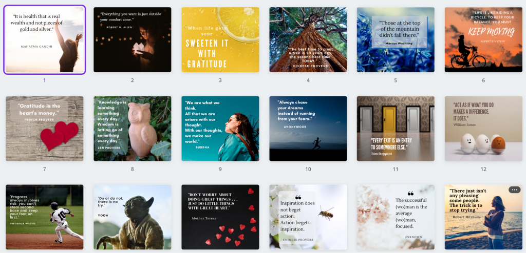 Inspiring quotes 1-18