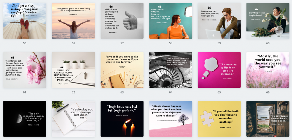 Inspiring quotes 55-72